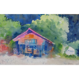 The Last Stand- 20"x 13" watercolor (013)
