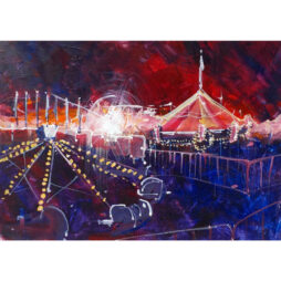 #033 County Fair 21" x 14"  Acrylic on Paper